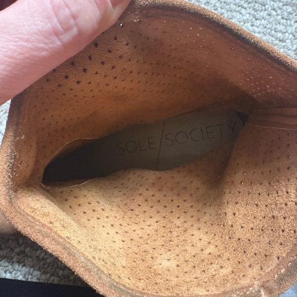 Tan Suede Ankle Boots - Picture 2 of 4